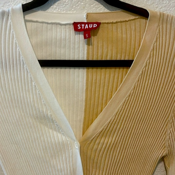 Staud Cargo Colorblock Cardigan - Picture 2 of 6